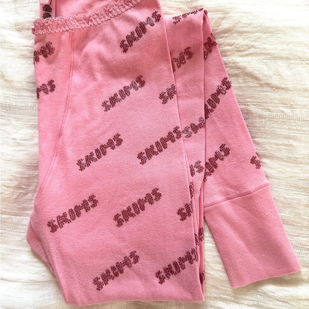 SKIMS Pink Logo Leggings
